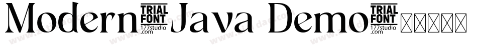 Modern-Java Demo字体转换